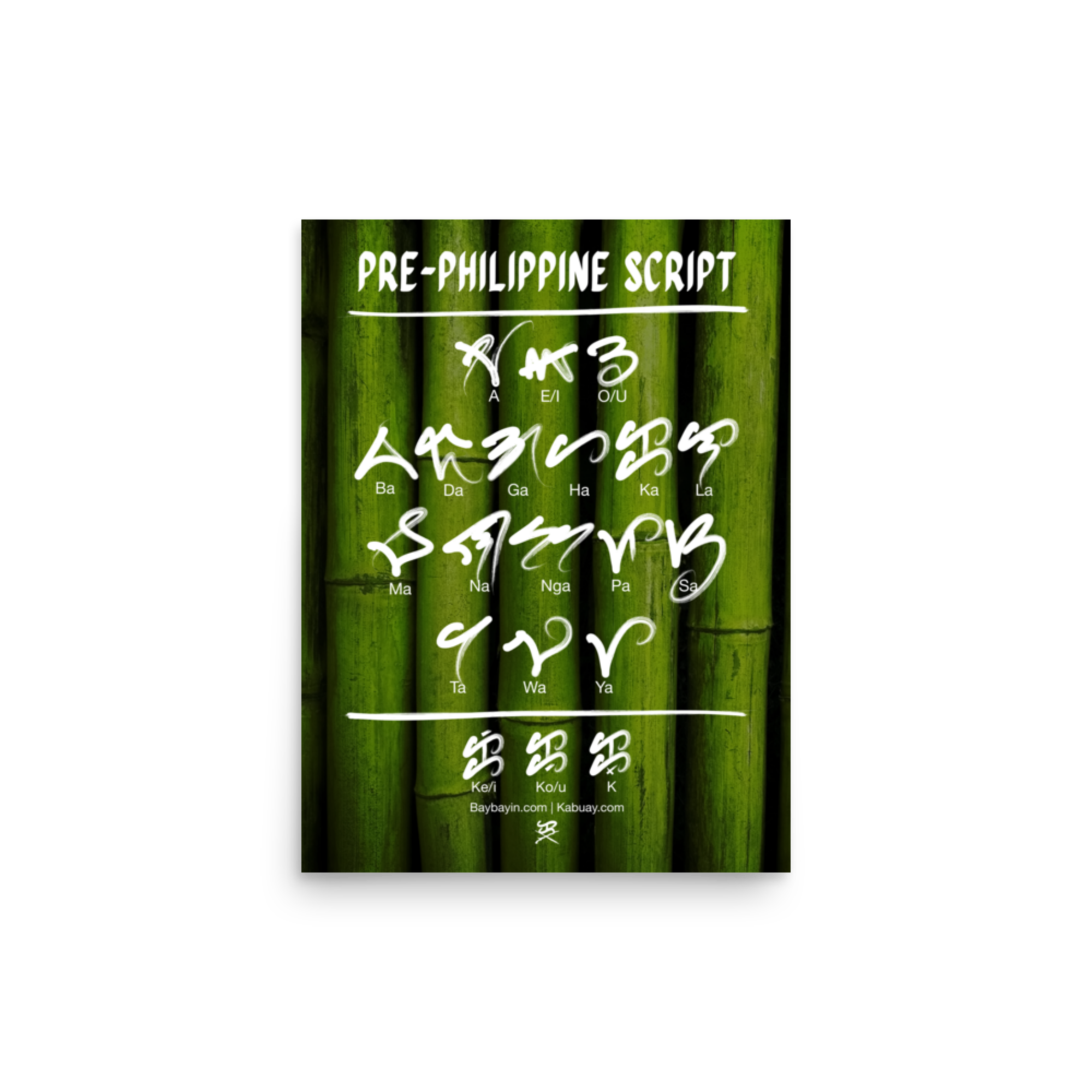 pre-Philippine Sulat character poster