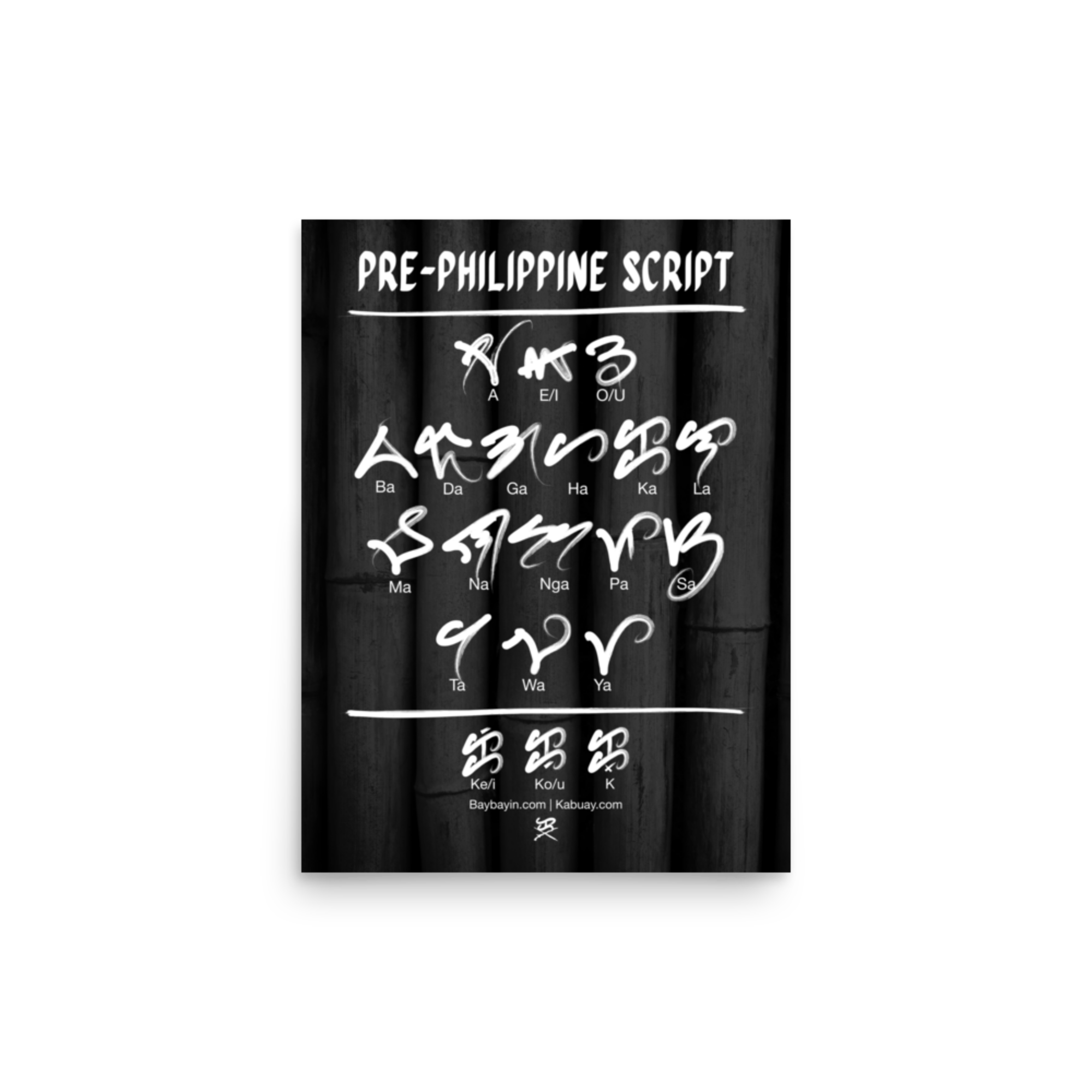 pre-Philippine Sulat character poster