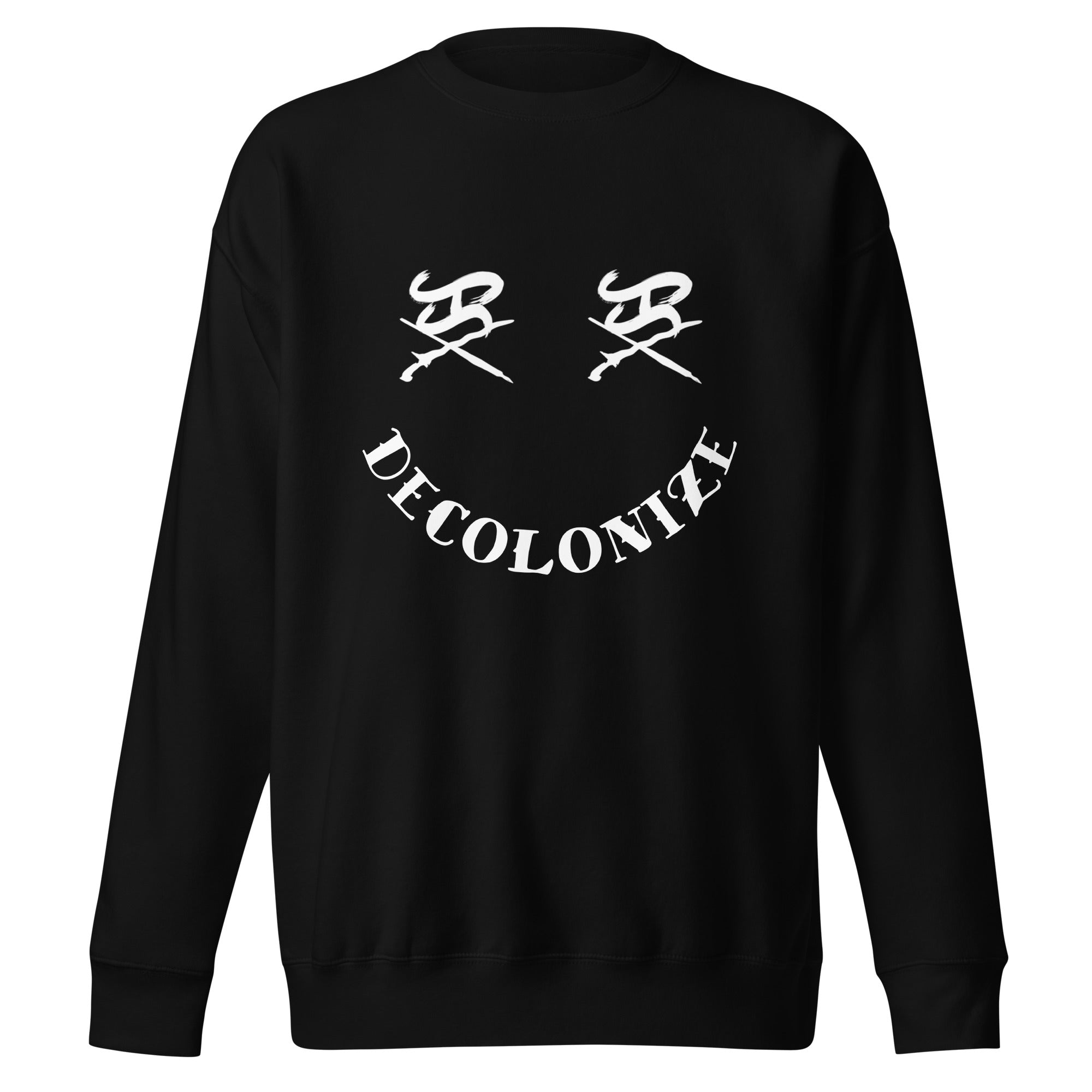Decolonize smile sweatshirt